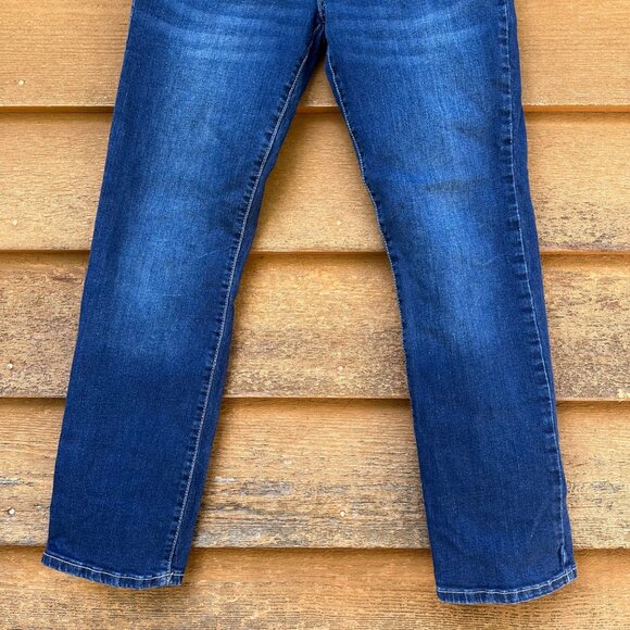 Childrens Place Boys Size 16 Stretch Adjustable Waist Straight Leg Dark Wash Jea - Picture 5 of 15